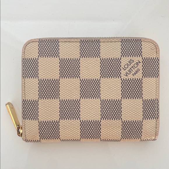 Louis Vuitton Damier Azur Zip Coin Purse - Picture 2 of 6